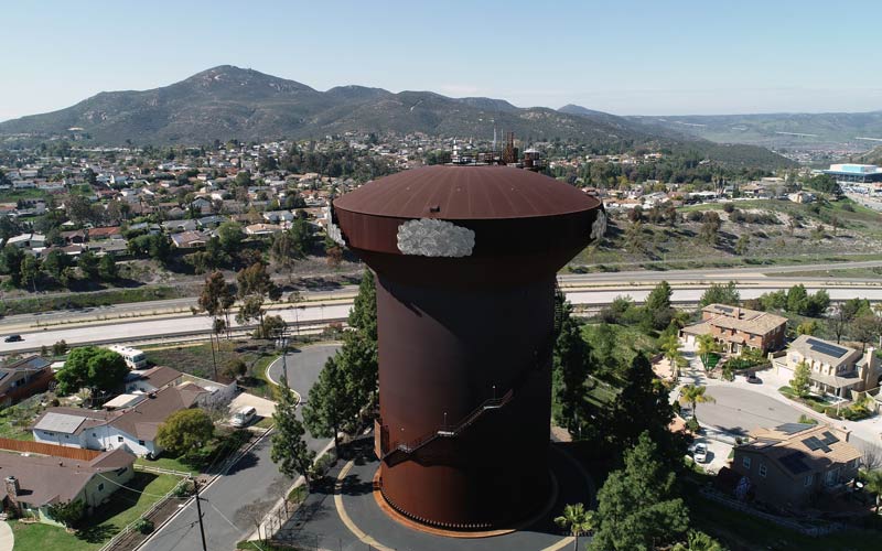 EagleLens Aerial Photography Helix Water Tank Inspection